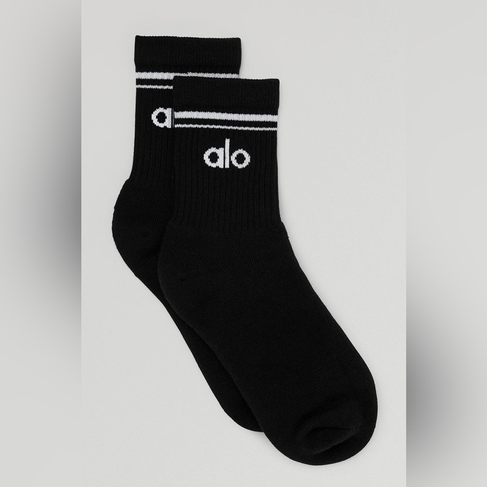 100% AUTHENTIC ALO HALF CREW THROWBACK SOCKS